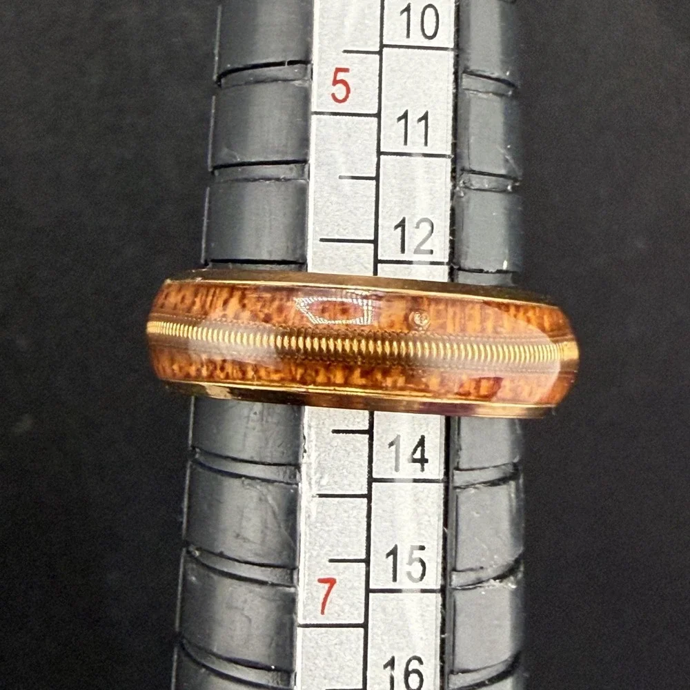 Ring Resin Guitar String Gold‎ Tone Size 6